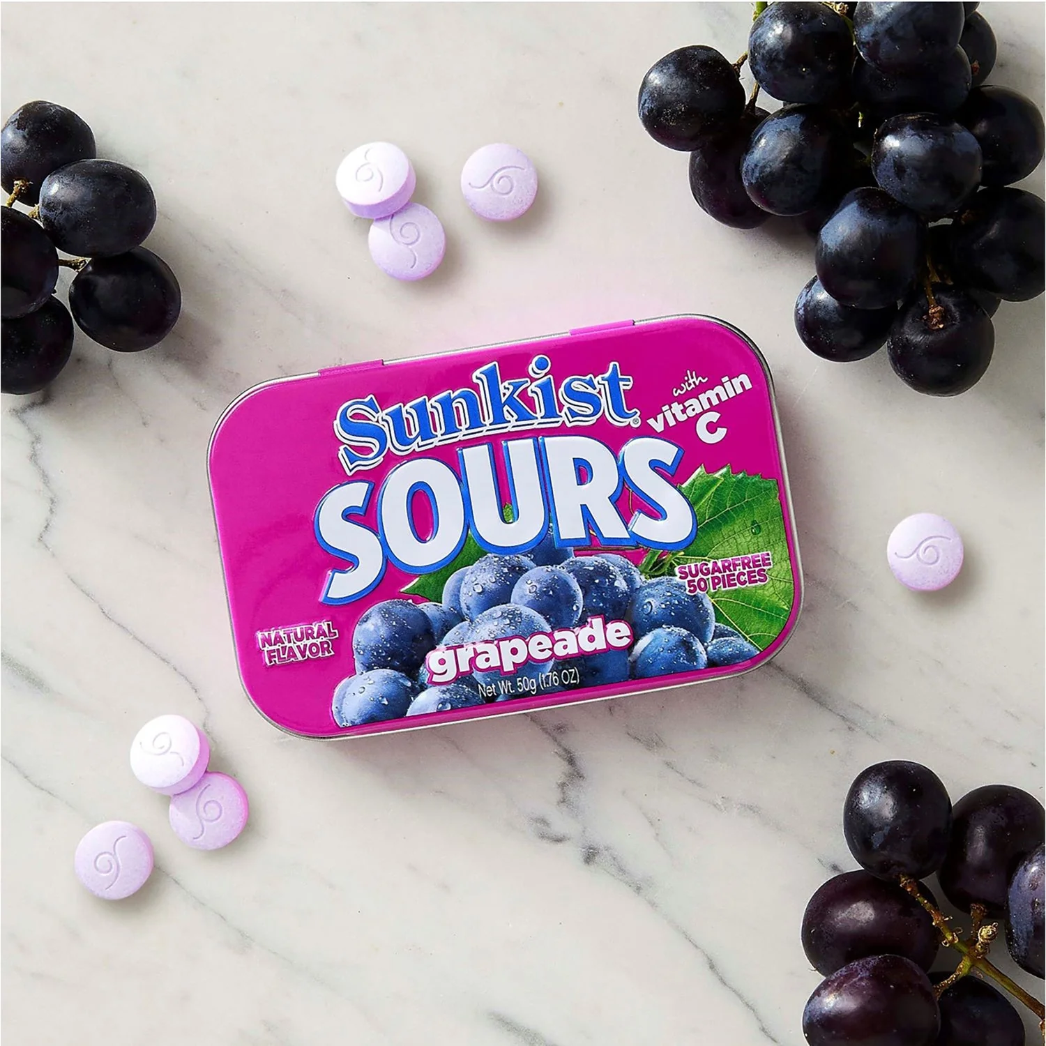 Big Sky Sour Grapeade Mints Tin, Sugar Free | 6ct, Box - Image 4