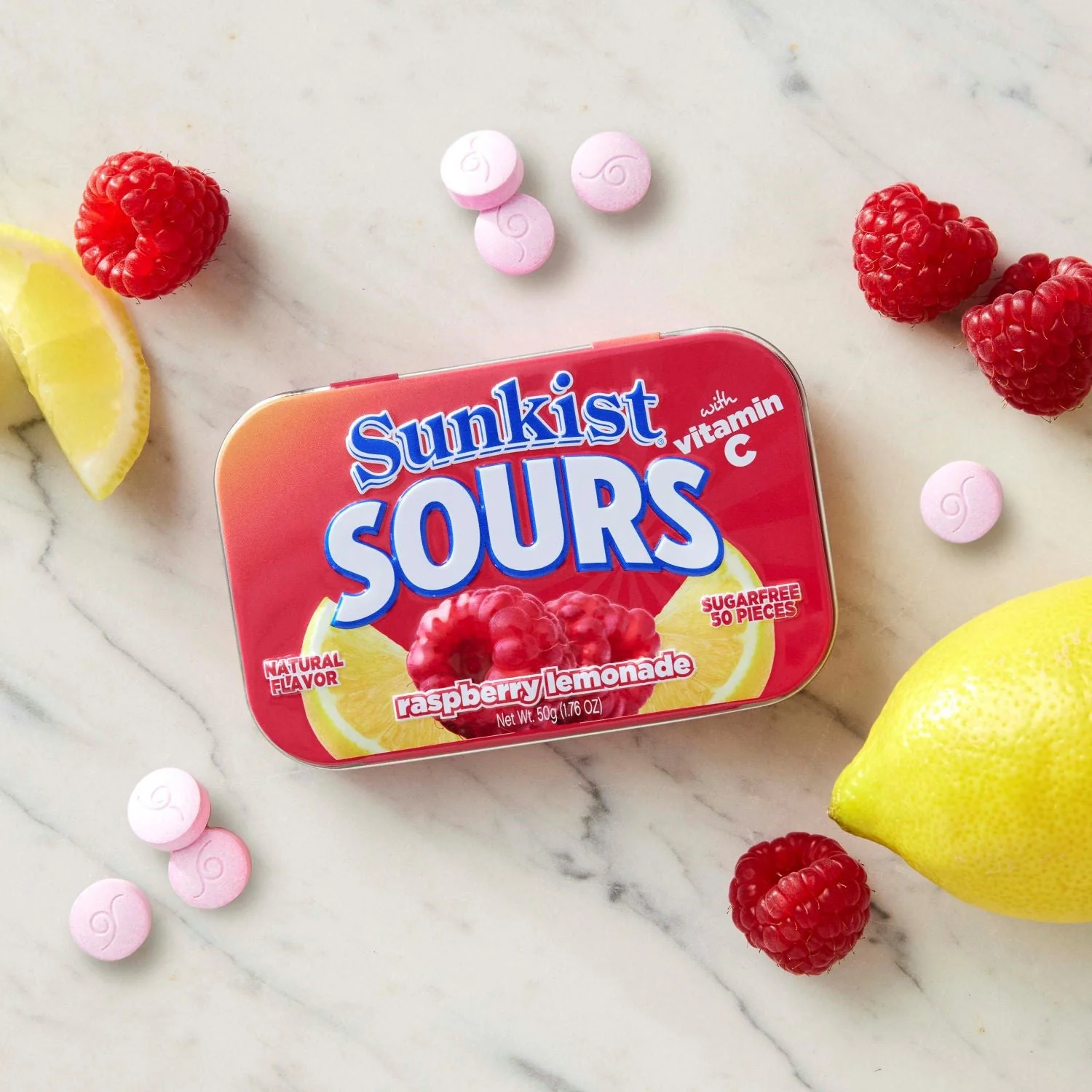 Big Sky Sour Raspberry Lemon Mints Tin, Sugar Free | 6ct, Box - Image 4